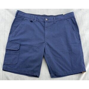 Brahma Ripstop Cargo Shorts Mens 40 Dark Navy Relaxed Fit 10 Inch Inseam Utility